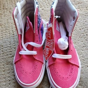 Brand new girls vans tennis shoes with tags